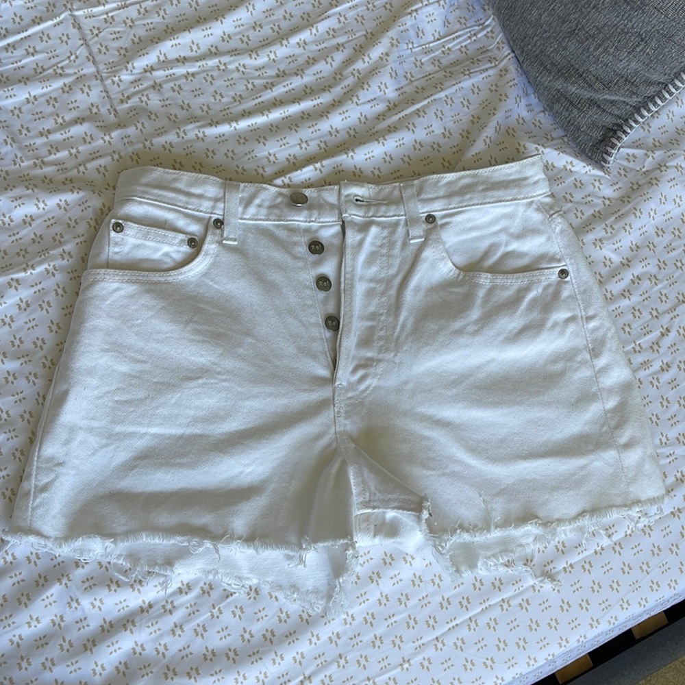 Reformation - Dixie High Rise Jean Shorts - Picture 3 of 10